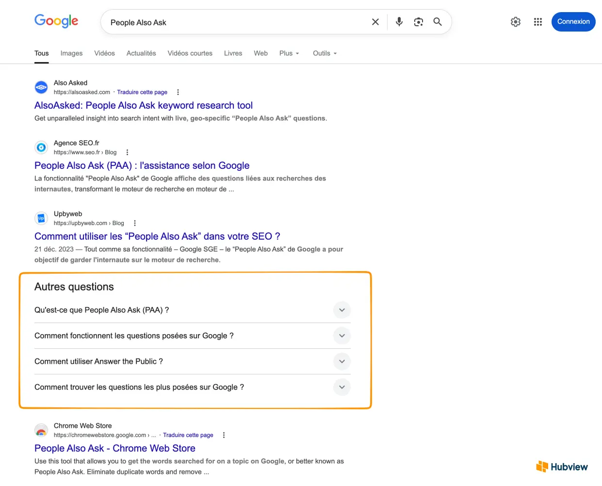 Exemple de PAA en SEO-1
